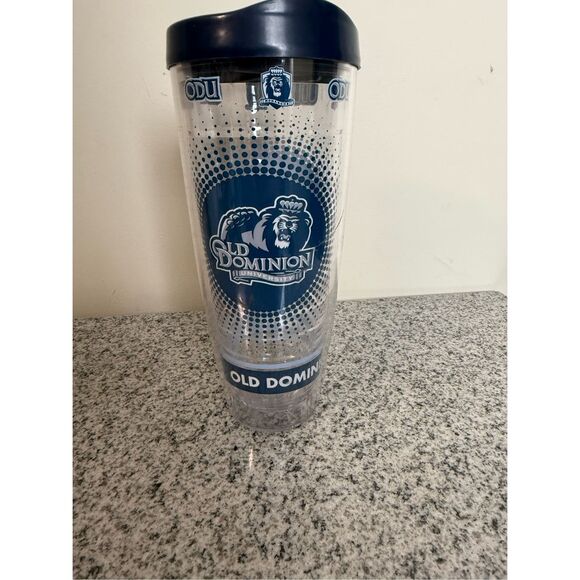Tervis Old Dominion Monarchs Logo Tumbler with Emblem and Navy Lid 24oz, Clear - Picture 1 of 5
